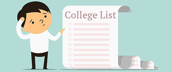 帮助你的孩子列大学清单